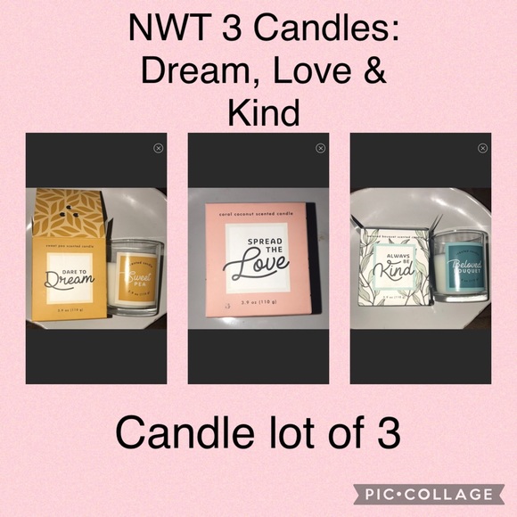 Other - Lot of 3 NWT candles